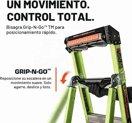 Vista 4 de Little Giant King Kombo XT, escalera extensible multiposición, 13936-071