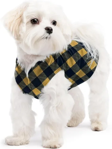 Vista 111 de Abrigo elástico de lana para perro, ropa suave y cálida para perro, suéter elástico para mascotas, lavable en lavadora, ecológico, para todo el año
