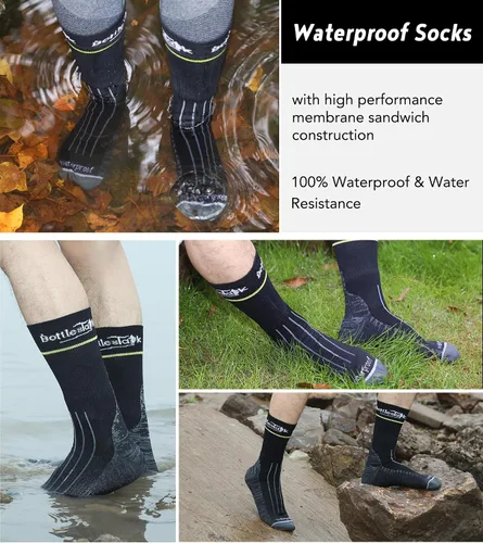 Vista 5 de Calcetines impermeables, perfectos para deportes, escalada, esquí, kayak, pesca, senderismo