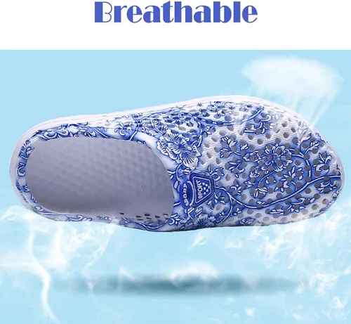 Vista 4 de Zuecos de jardín para mujer, zapatos informales, sandalias de playa, antideslizantes, para piscina, para el agua, para el hogar, calzado de verano