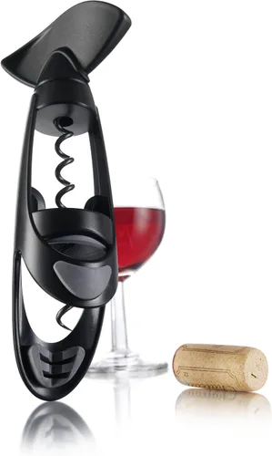 Vista 4 de Vacu Vin 68425606 Sacacorchos con alas de regalo, acero inoxidable