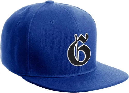 Vista 99 de Daxton Gorra clásica con visera de billete plano con letras del alfabeto inglés antiguo de la A a la Z