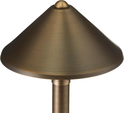 Vista 3 de VOLT Paquete de 15 luces de camino de latón macizo de 12 V (pantalla de 7 pulgadas, 25 pulgadas de alto) para iluminación de paisaje de bajo voltaje