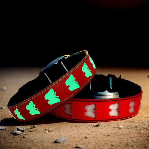 Vista 10 de Collar de perro con luz LED USB-C, diseño 3D, material cómodo y suave, iluminación multicolor, collar de perro nocturno (PW-verde, XS