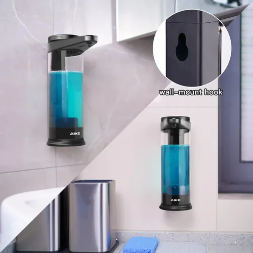 Vista 6 de AIKE Dispensador automático de jabón líquido recargable sin contacto de 17 oz para jabón de platos de cocina