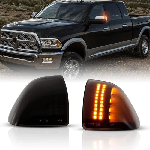 Vista 11 de Luces LED para placa de matrícula con clips de retención de metal para Dodge Ram 1500 2500 3500 2003-2018 lámpara de parachoques trasero 2PCS, 6000K