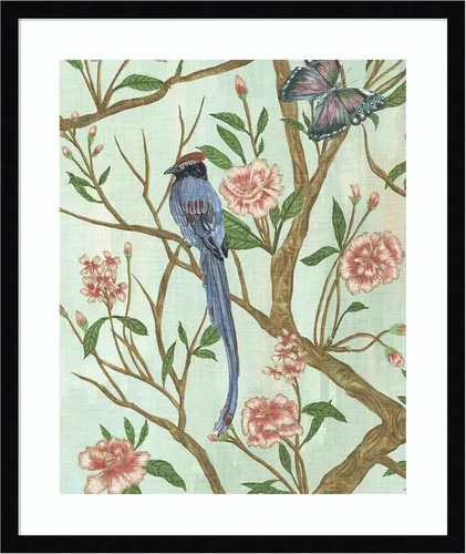 Vista 18 de Amanti Art Lienzo decorativo para pared enmarcado de 24 x 20 pulgadas, delicada Chinoiserie I de Melissa Wang, arte de pared de animales, decoración