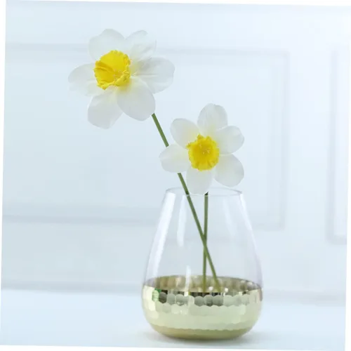 Vista 2 de ORFOFE 9 piezas de narcisos artificiales para fiesta, narcisos, flores de narciso, decoración del hogar, flor de narciso simulada, flor de narciso