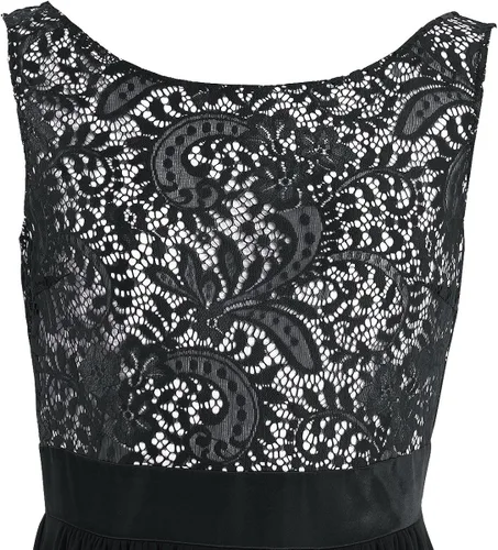 Vista 5 de YiZYiF Women's Elegant Sleeveless V-Back Black Lace Bridesmaid Maxi Long Dress