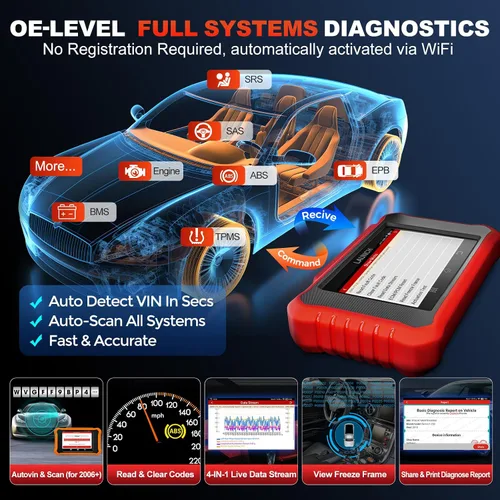 Vista 2 de Herramienta de escaneo bidireccional LAUNCH Creader Elite V3.0 para Toyota