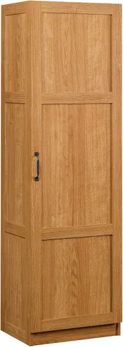 Vista 9 de Sauder - Gabinete de almacenamiento alto variado, despensa de cocina, puerta única con estantes ajustables, acabado en color blanco