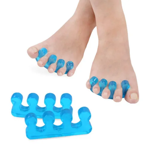 Vista 7 de 4 pares de estiradores de dedos de gel y separador de dedos, separador de dedos de uñas suave separador separador para pedicura manicura arte de uñas