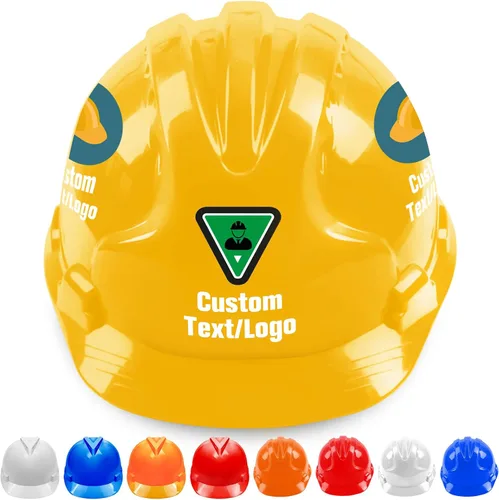 Vista 13 de Cascos de seguridad personalizados para hombres, casco de construcción de logotipo personalizado