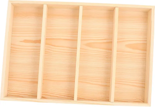 Vista 5 de EXCEART 3pcs Storage Tray Ring Dish Plates Engagement Ring Box Jewelry Compartment Tray Earring Tray Vanity Accessories Wooden Drawer Decorative