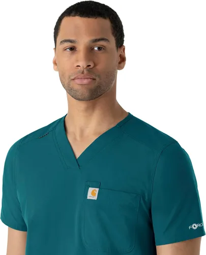 Vista 8 de Carhartt Scrubs C16113 Force Modern Fit V-Neck Top