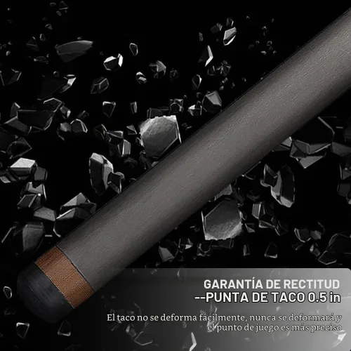 Vista 3 de Carbon Fiber Pool Cue Stick 12.5mm Tip Low Deflection Shaft Unbreakable Billiard Cue Stick Case Set with Little Extension Warproof Professional Pool