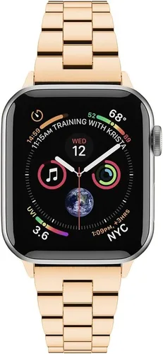 Vista 9 de Compatible con Apple Watch Band para mujer y hombre de 1.614 in 1.575 in 1.496 in 1.732 in 1.772 in 1.654 in Ultra 1.929 in, pulsera de metal