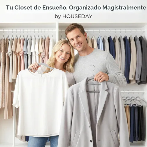 Vista 9 de HOUSE DAY - Perchas de plástico de calidad, paquete de 30 unidades, perchas antideslizantes de plástico gris, perchas ultra delgadas con gancho Gris