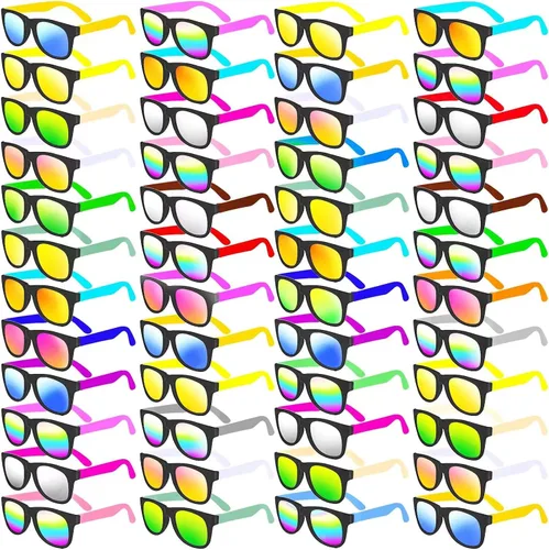 Vista 7 de 64120 PCS Sunglasses Party Favors Bulk,Neon Sunglasses with UV Protection for Adults Kids Boys Girls Pool Beaach