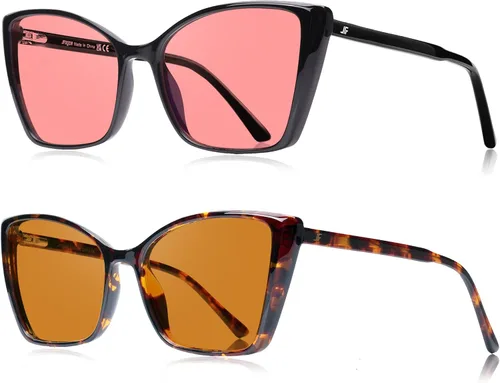 Vista 11 de Gafas de Bloqueo de Luz Azul para Mujeres, de Gran Tamaño con Estilo Ojo de Gato para Computadora y Videojuegos Antirreflejos y Anti-UV RF6204 Verde