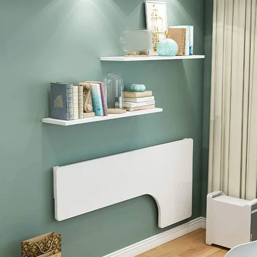 Vista 5 de Mesa plegable de pared flotante, multifunción, mesa de comedor para cocina, oficina en casa, escritorio de ordenador, mesa de aprendizaje, 10
