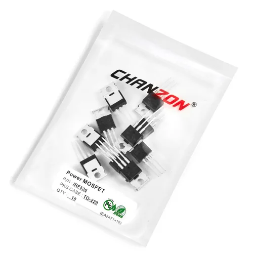 Vista 89 de Chanzon 2N60 TO-220AB NMOS MOS N-Channel Power MOSFET Transistor, alto voltaje y corriente nominal, (paquete de 10 unidades)