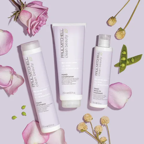 Vista 6 de Paul Mitchell Clean Beauty Repair - Tratamiento sin enjuague, acondicionador sin enjuague, restaura hebras, para cabello dañado y quebradizo, 5.1