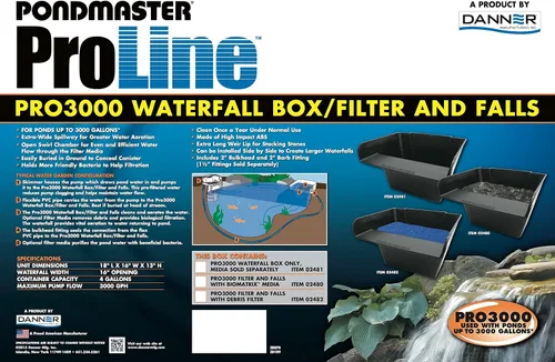 Vista 3 de Danner Manufacturing, Inc., Proline 3000 Caja de cascada, 02481