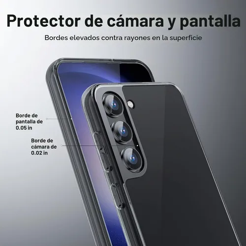 Vista 5 de JETech Funda para Samsung Galaxy S23, antiamarilleo, color negro