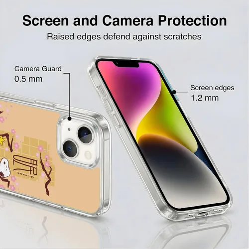 Vista 266 de Carcasa de gel para iPhone 7 Plus/iPhone 8 Plus, diseño de Snoopy Oriental de Peanuts, Badges