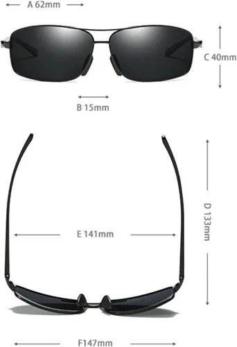 Vista 5 de willochra Gafas de sol polarizadas de magnesio de aluminio para hombres y mujeres, lentes de sol para lectores completos Negro
