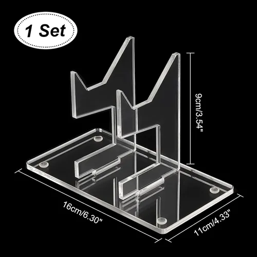Vista 2 de AHANDMAKER Soporte universal para control de juegos, acrílico transparente, soporte de escritorio desmontable para gamepad para exhibición
