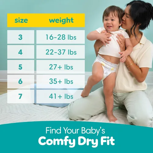 Vista 9 de Pañales Pampers - Swaddlers 360° - Talla 3, 70 unidades, hasta 100% de protección contra fugas, ajuste cómodo y seco, diseñado para cambios fáciles