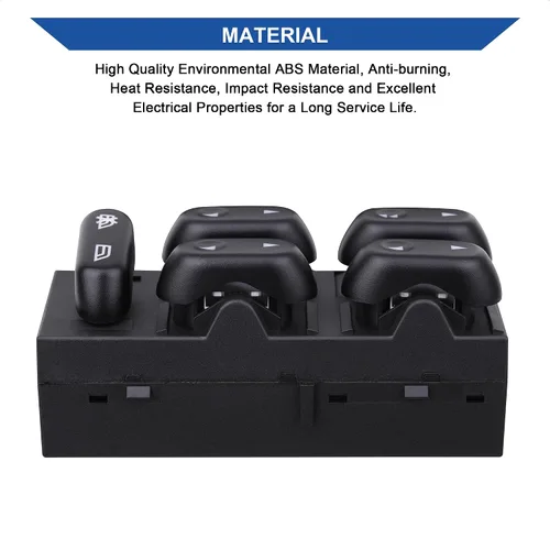 Vista 6 de Power Master - Interruptor de ventana compatible con Ford F150 2004-2008, Ford Expedition 2003-2006, Crown Victoria 2003-2008, Lincoln Mark LT