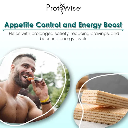 Vista 4 de ProtiWise Obleas altas en proteínas Chocolate 0.53 oz de proteína por porción, bajo en carbohidratos, bajo en azúcar y alto contenido de fibra