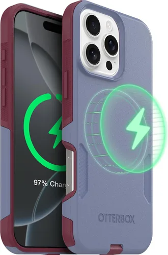 Vista 59 de OtterBox Funda para iPhone 16 Commuter Series - Jeans azul bebé, funda delgada y protectora para iPhone, de doble capa, absorción de impactos