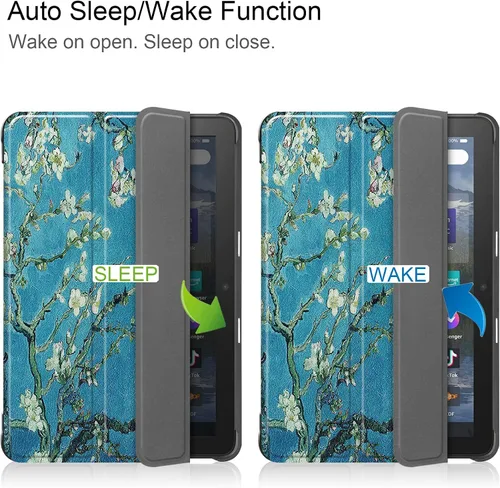 Vista 7 de Funda para Amazon Kindle Fire HD 8 y Fire HD 8 Plus (12ª/10ª generación, versión 2024/2022/2020) de 8 pulgadas, UUcovers con soporte triple