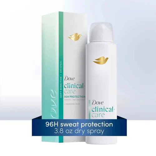 Vista 10 de Dove Clinical + Care - Desodorante antitranspirante en espray seco para mujeres, protección contra el sudor y el olor de fuerza clínica 96H