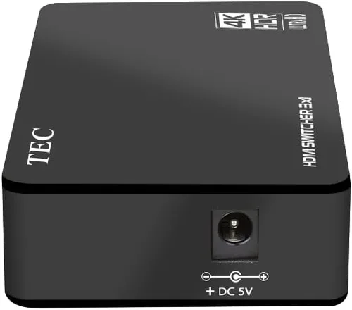 Vista 9 de TEC Interruptor HDMI 4K 3x1 Conmutador HDMI 3 en 1 Salida Selector de interruptor HDMI 3 puertos con control remoto IR HDMI HDCP 2.2 Soporte 4K