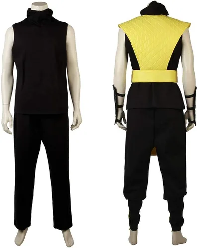 Vista 3 de CosplayDiy Traje de hombre para disfraz de cosplay de Escorpión