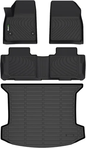 Vista 42 de HAFIDI® - Tapetes para auto con almacenamiento debajo del asiento, para todo clima, antideslizantes, de elastómero termoplástico, para la primera