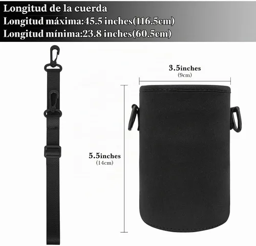 Vista 2 de Linkidea Soporte térmico para tarros, bolsa de almuerzo aislada con correa para el hombro, adecuada para trabajo de oficina, picnic al aire libre