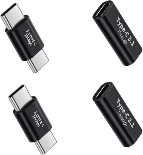 Vista 3 de Kit de adaptador USB 3.0 de 4 piezas, soporte de carga y transferencia de datos, conector de conversión extendida de alta velocidad