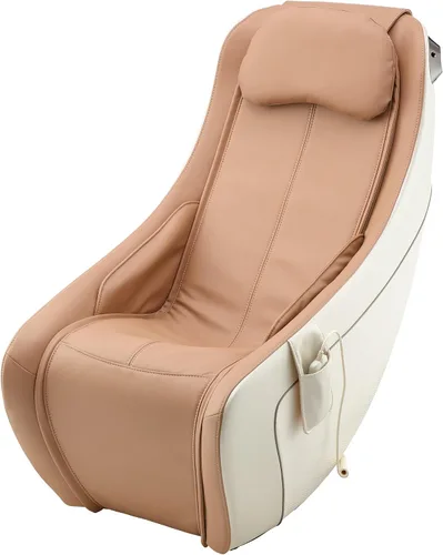 Vista 4 de Synca Wellness CirC - Silla de masaje de alta calidad, calentada, ergonómica, de cuerpo completo, tejido profundo, Shiatsu y control remoto Beige