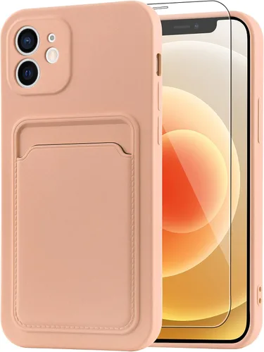 Vista 26 de MZELQ Compatible con iPhone 11 Funda TPU Soporte para Tarjetas Cubierta de Billetera, Protección de Cámara + Protector de Pantalla Funda Suave