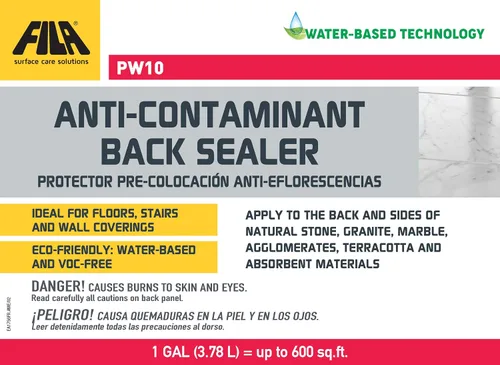 Vista 2 de FILA Surface Care Solutions Sellador trasero anticontaminante PW10, 1 galón