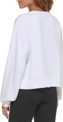 Vista 6 de DKNY Women's Tompkins Terry Classic Oversize Sweatershirt