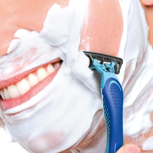 Vista 5 de BiC Flex 3 - Afeitadora desechable para hombre (4 unidades), paquete de de 3