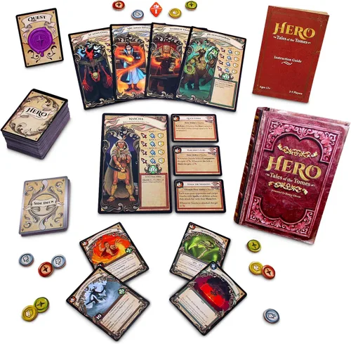 Vista 7 de Hero: Tales of The Tomes - por Tomekeeper Entertainment - Juego de cartas de batalla para adolescentes y adultos - Baraja comunitaria - Sin