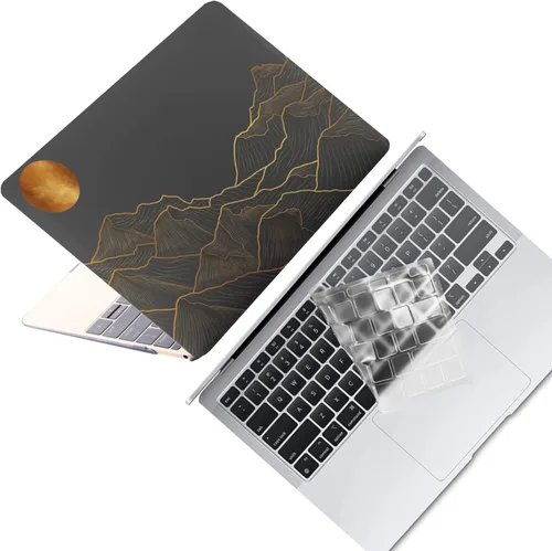 Vista 29 de Funda protectora de plástico para MacBook Air de 11 pulgadas 2015-2010 modelo A1465 A1370, funda protectora de plástico para portátil y cubierta